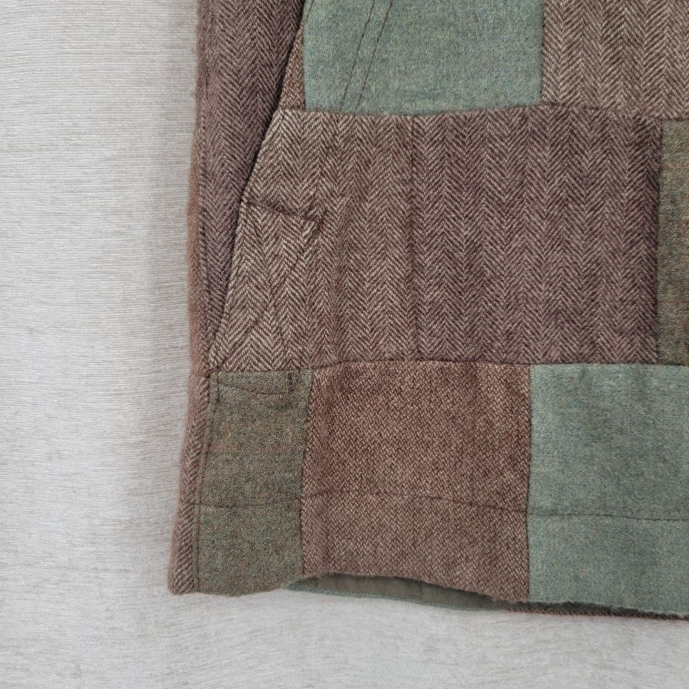 American Eagle Wool Blend Patchwork Mini Skirt In… - image 4